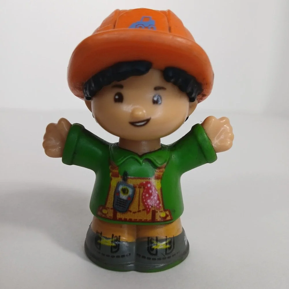 Fisher-Price Little People Replacement Koby Construction Worker READ